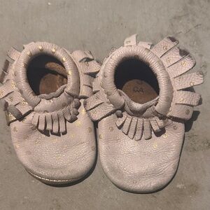 Freshly Picked Gold Dot Moccasins